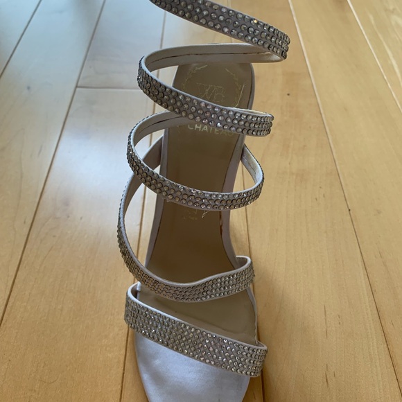 Women’s Stiletto High Heels crystal embellished wraparound strap - Picture 5 of 10